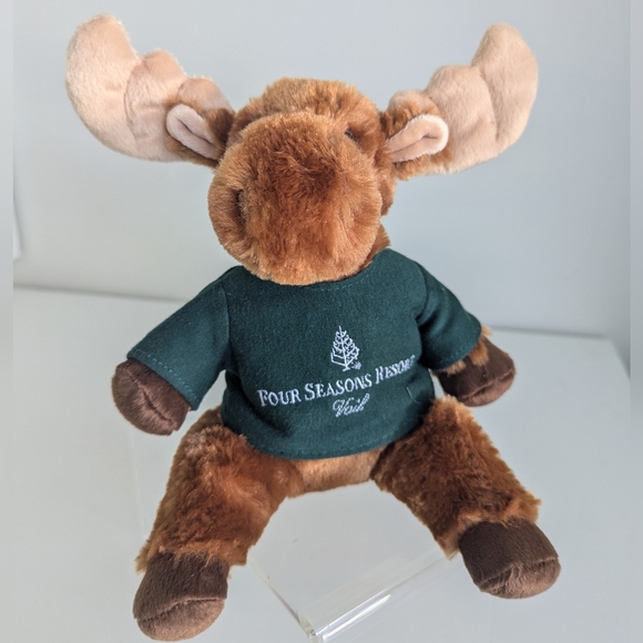 VAIL Four Seasons Resort Douglas Moose Plush 12” Ski Colorado Vacation Travel - Picture 12 of 12